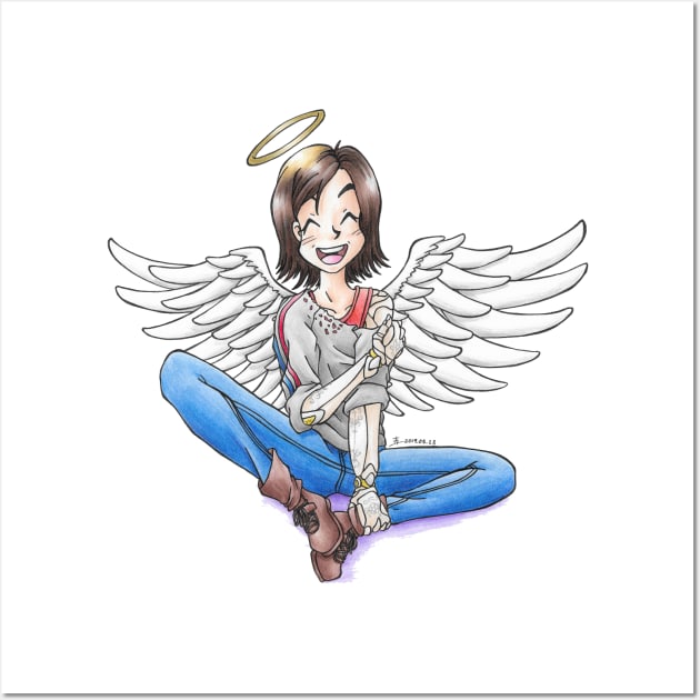 Chibi Angel Wall Art by KranberriJam